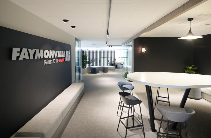 Aménagement de bureaux innovant et fonctionnel pour Faymonville